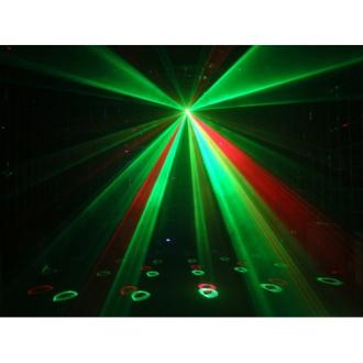 DERBY3 3-in-1 Lighting Effect: Derby, LED Strobe and flood light and RGB Laser